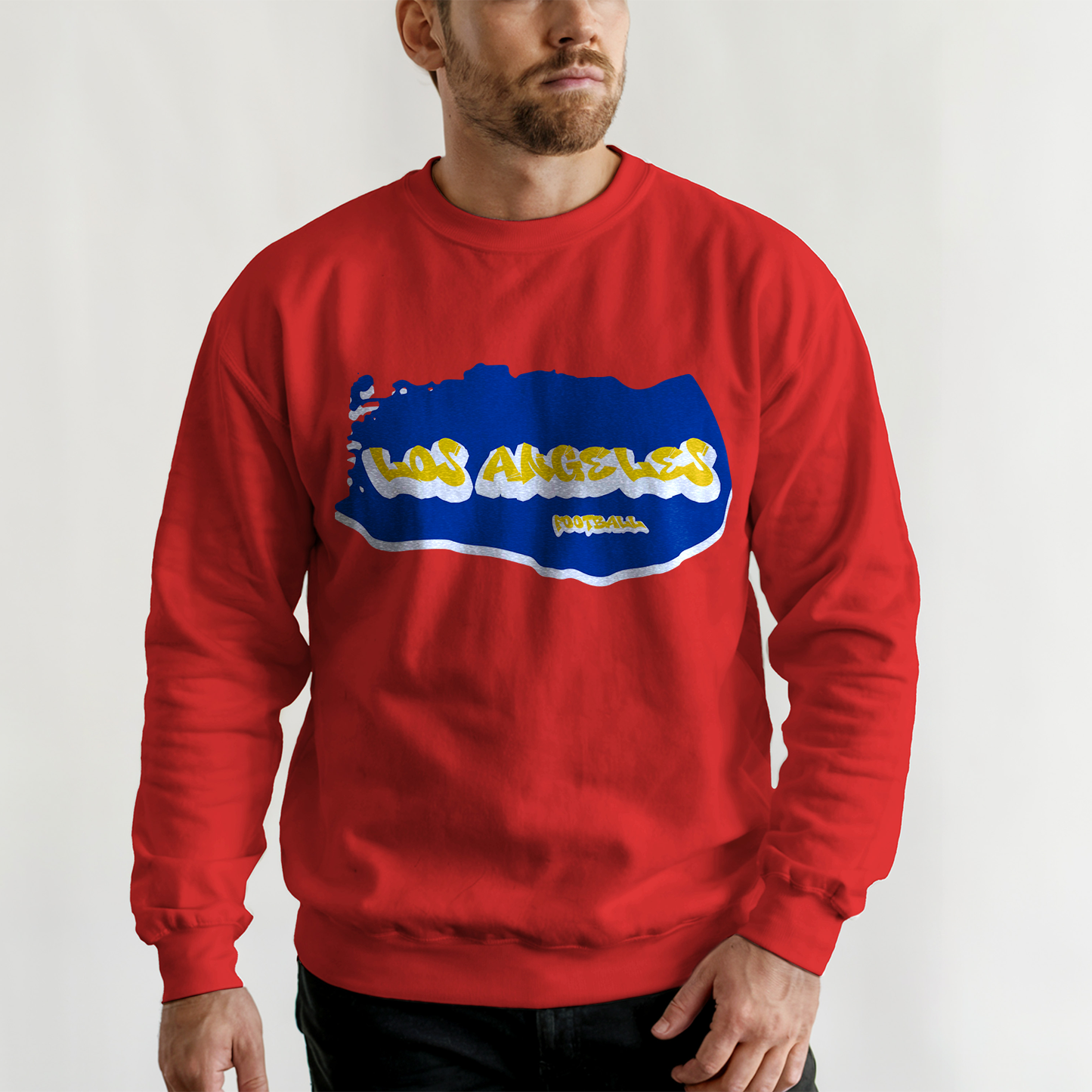 Los Angeles Football Graffiti Crewneck - Style 2