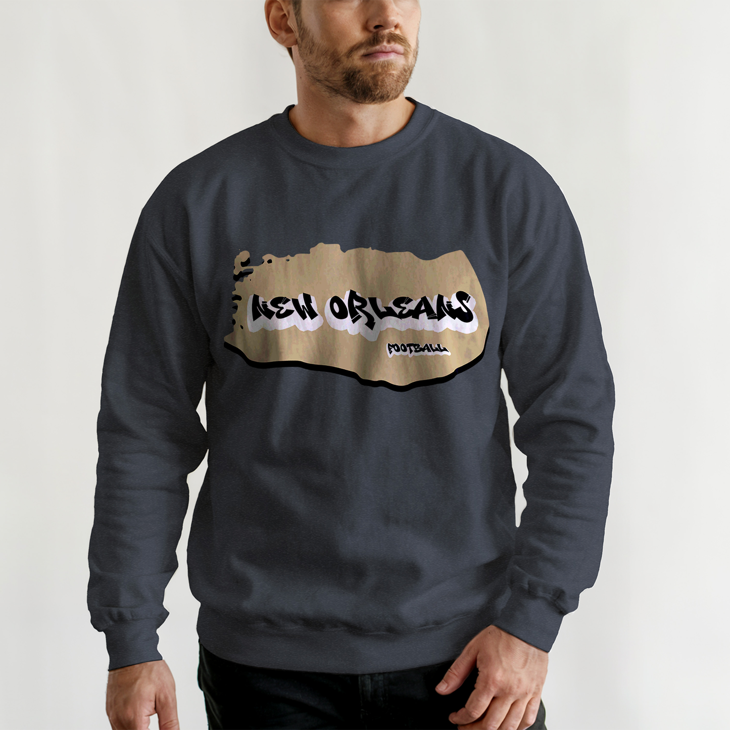 New Orleans Football Graffiti Crewneck
