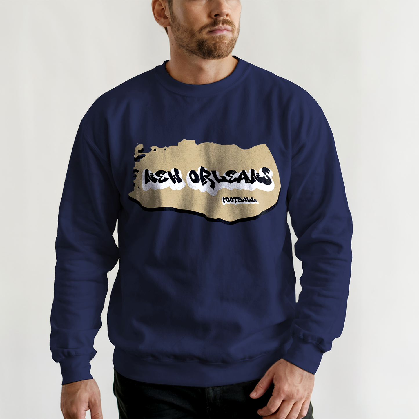 New Orleans Football Graffiti Crewneck
