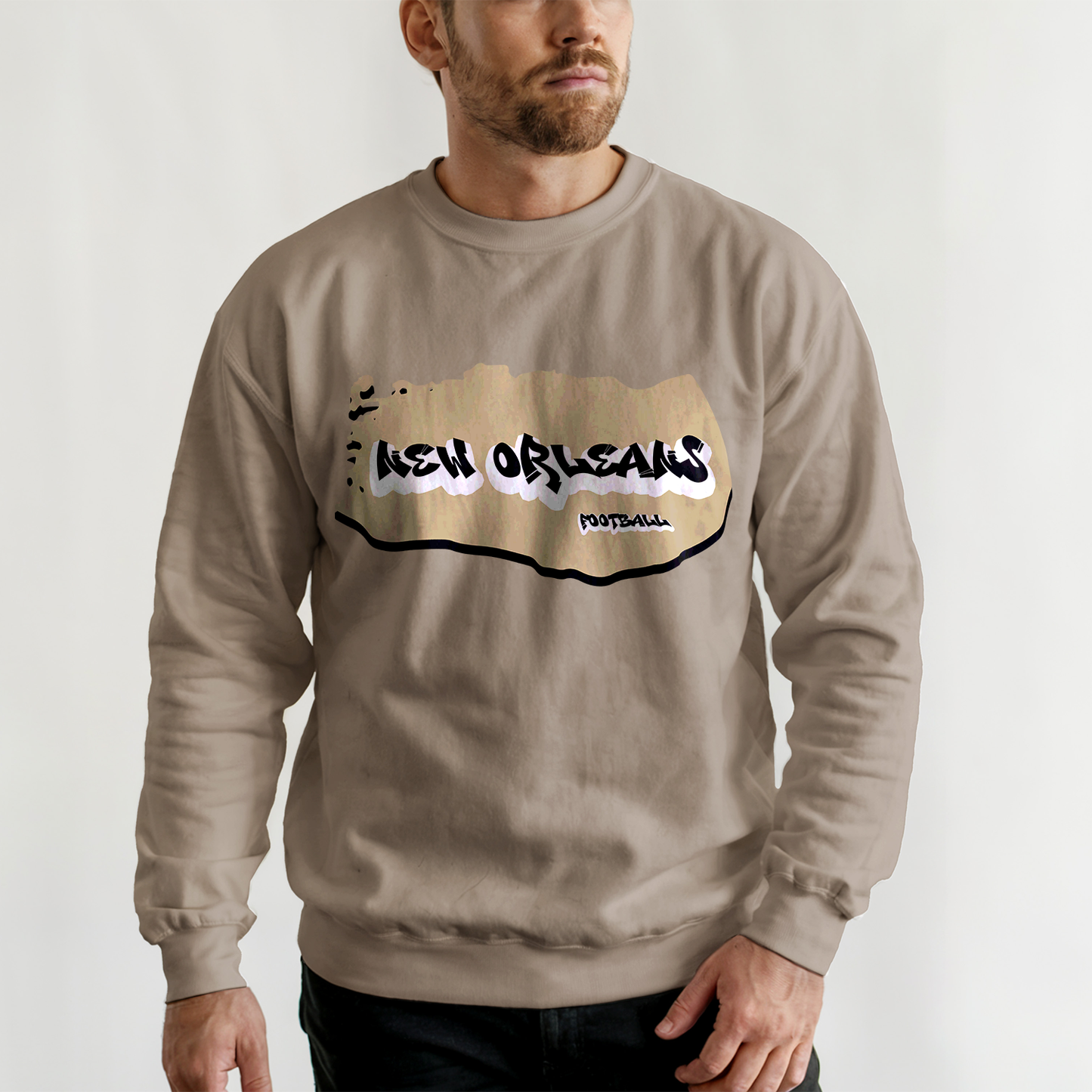 New Orleans Football Graffiti Crewneck