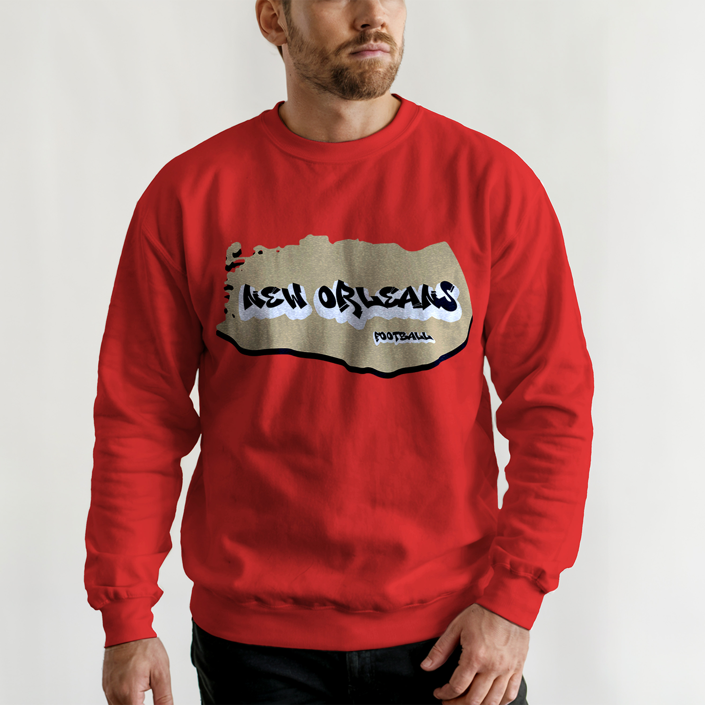 New Orleans Football Graffiti Crewneck