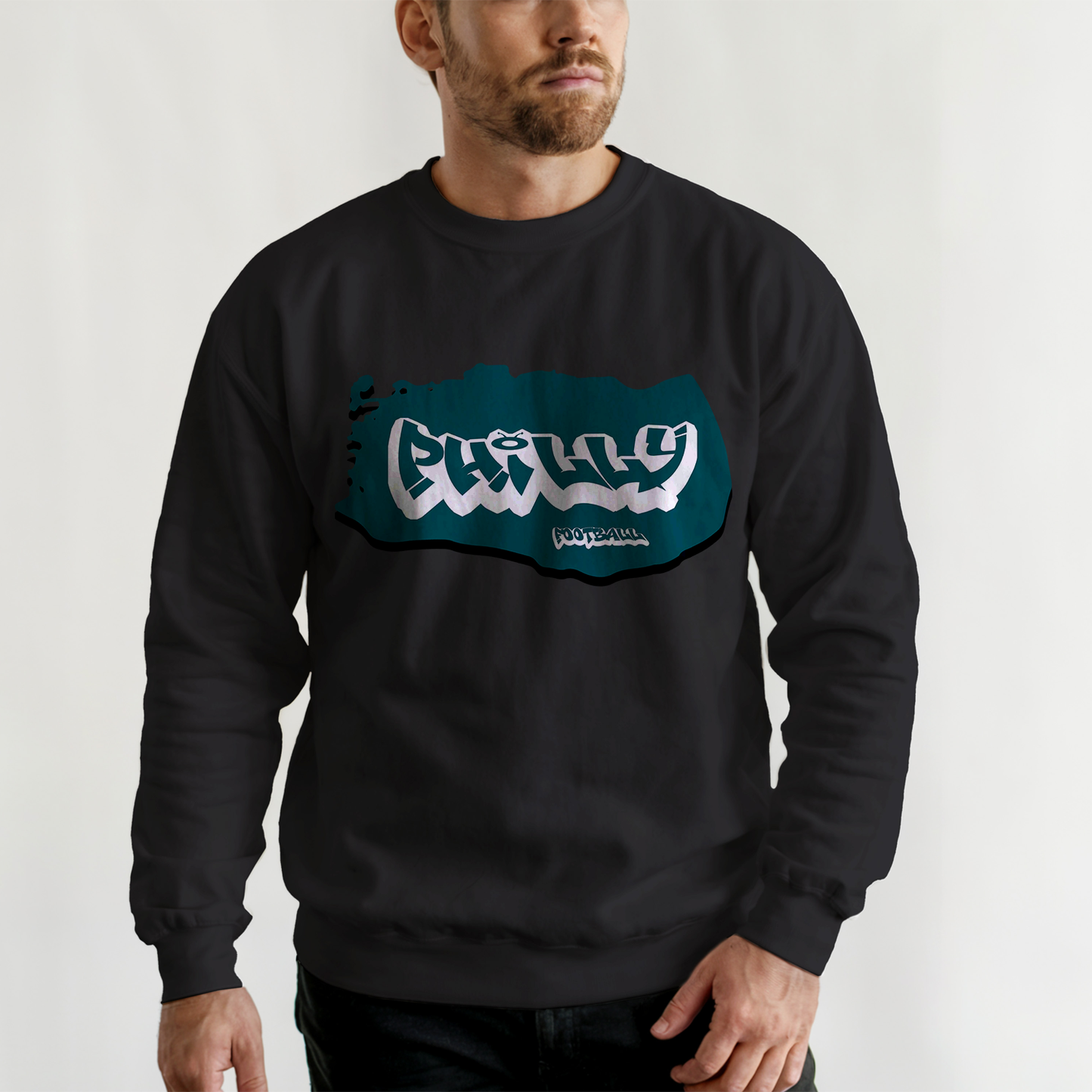 Philadelphia Football Graffiti Crewneck