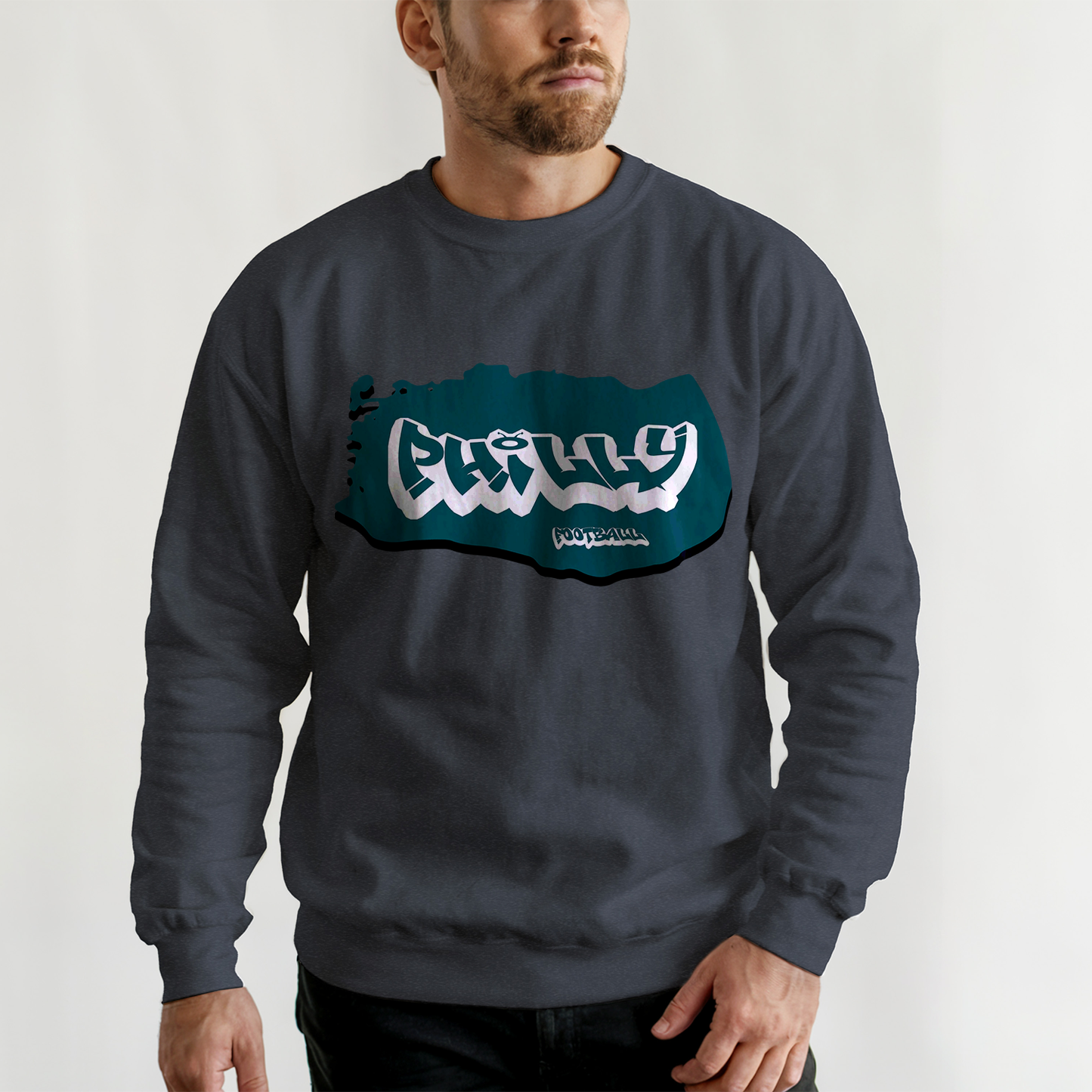 Philadelphia Football Graffiti Crewneck