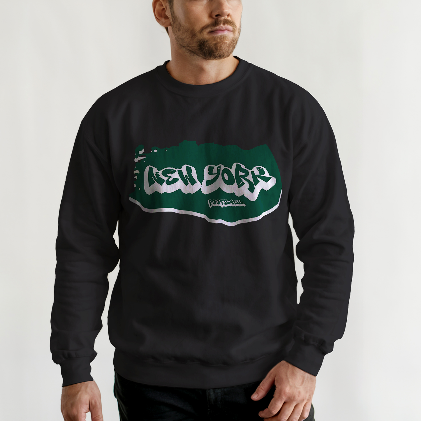 New York Football Graffiti Crewneck - Style 2