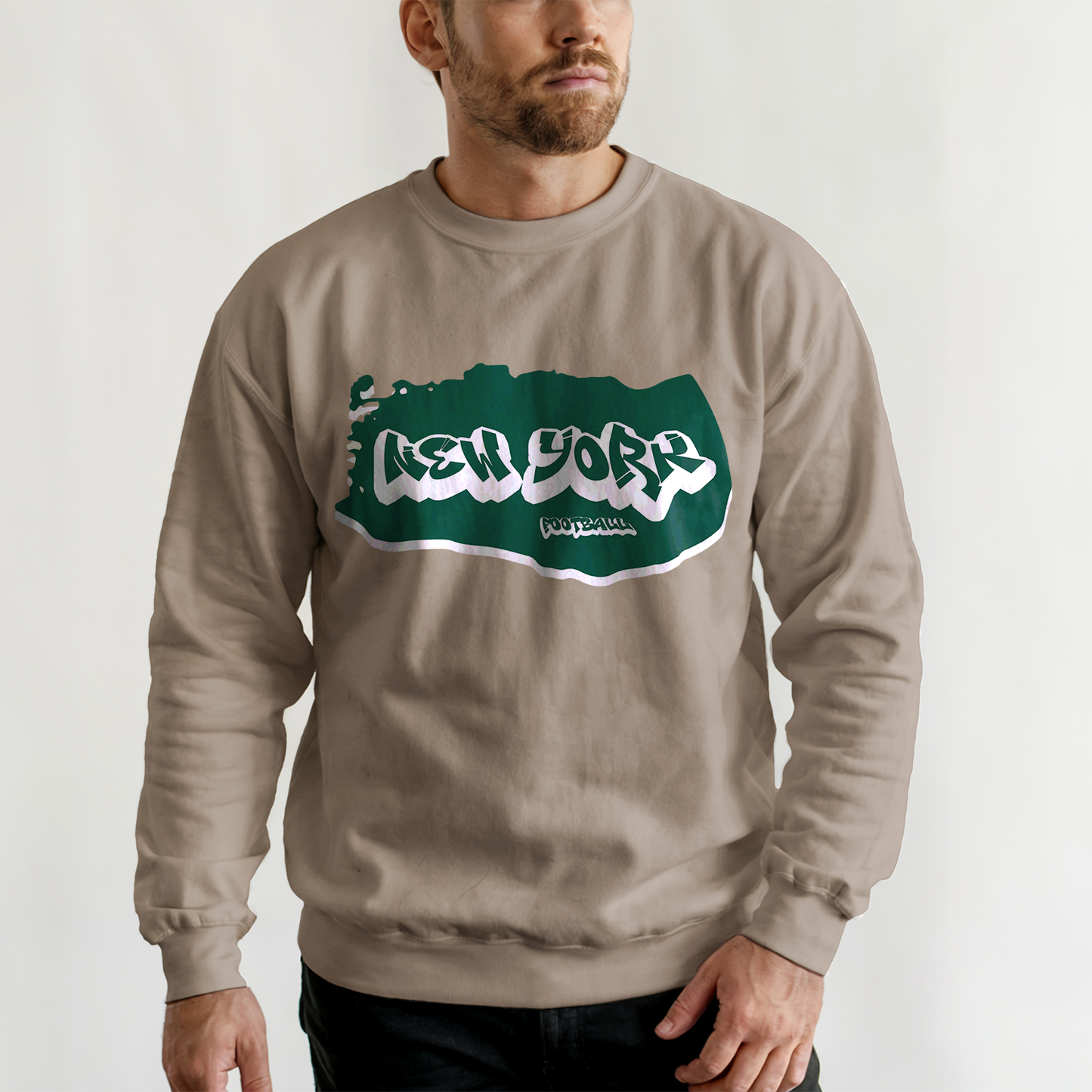 New York Football Graffiti Crewneck - Style 2