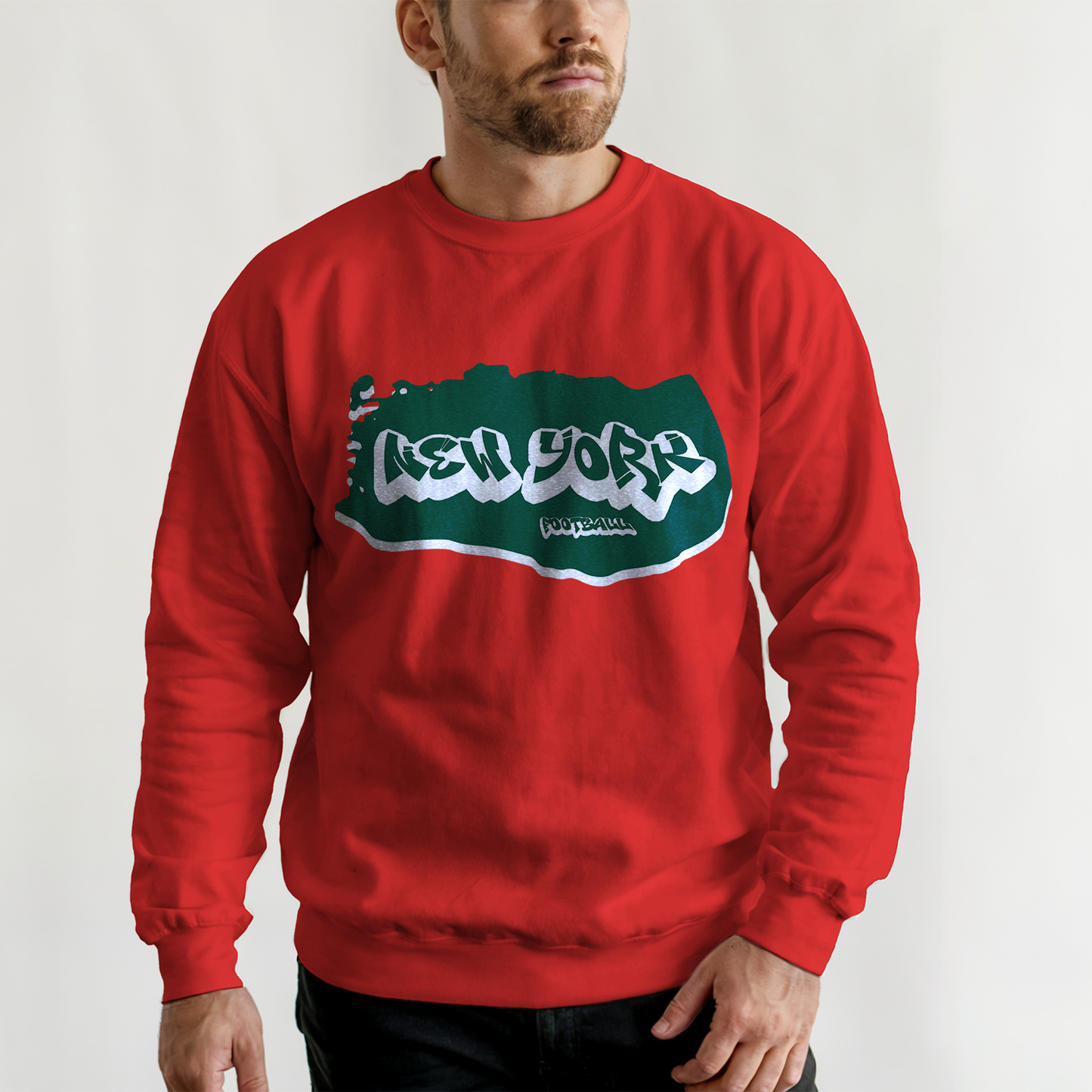 New York Football Graffiti Crewneck - Style 2
