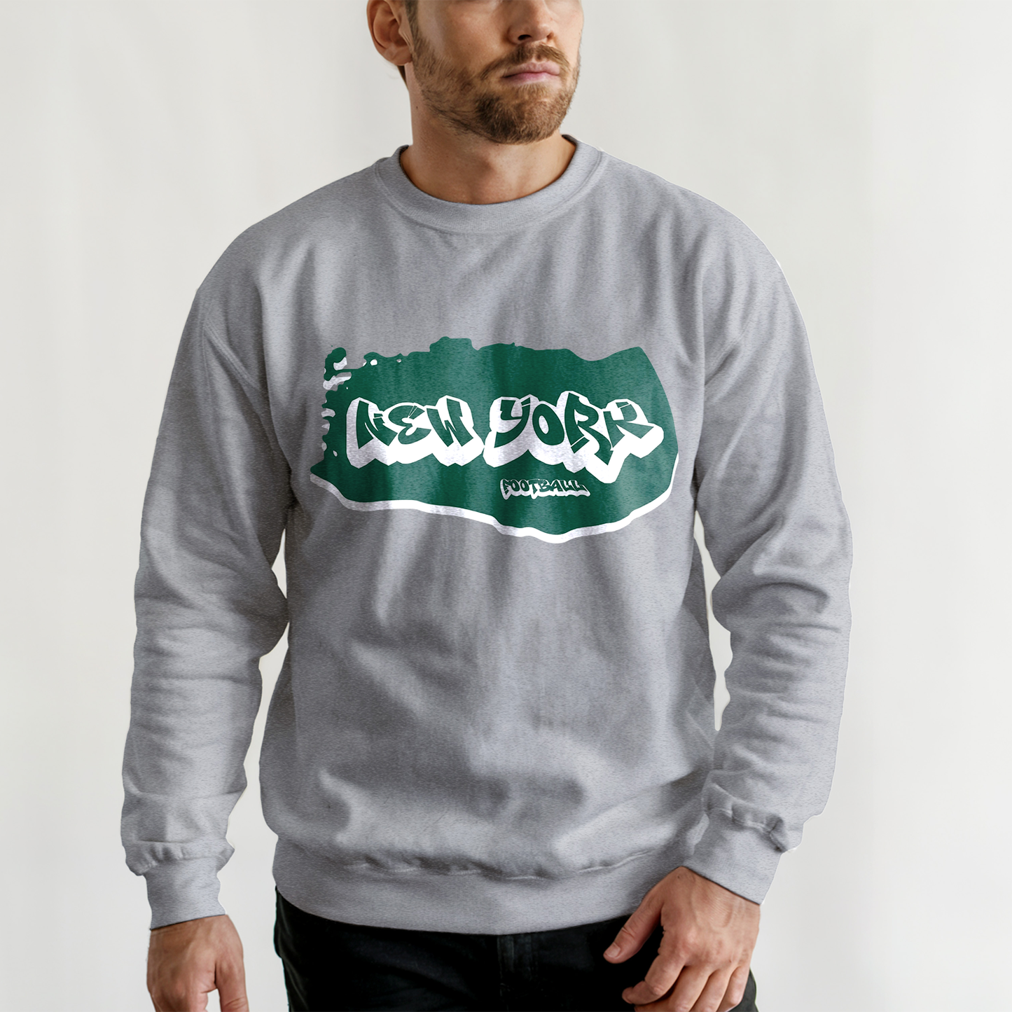 New York Football Graffiti Crewneck - Style 2
