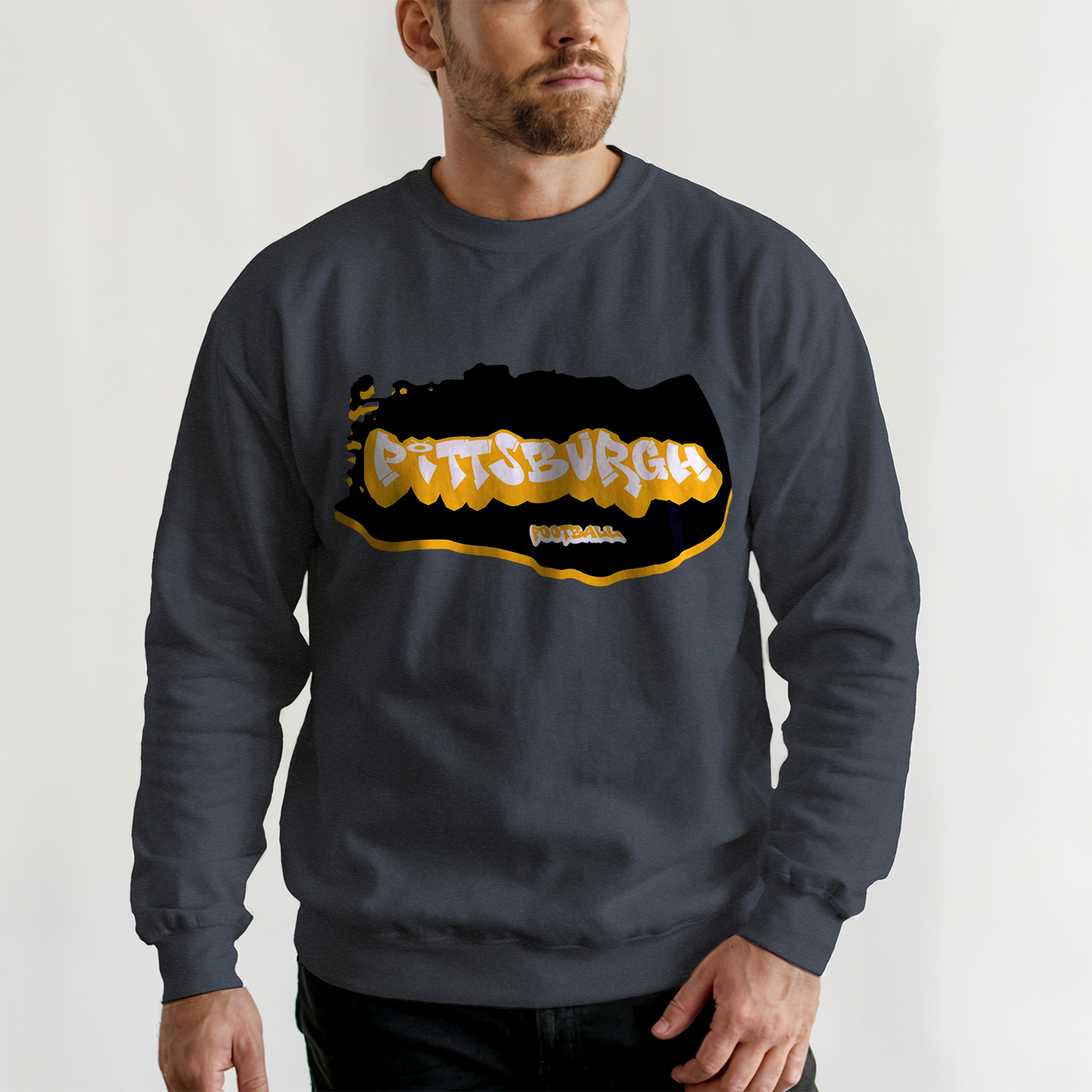 Pittsburgh Football Graffiti Crewneck