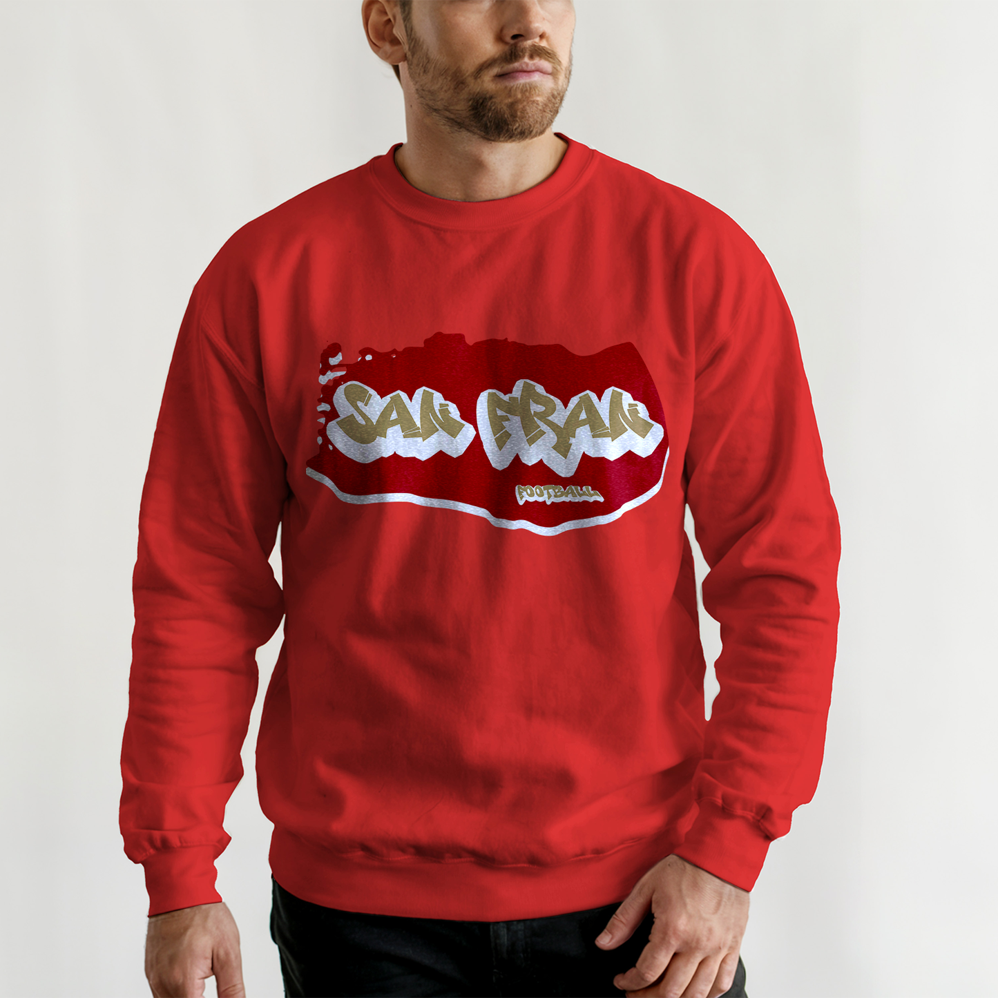 San Francisco Football Graffiti Crewneck