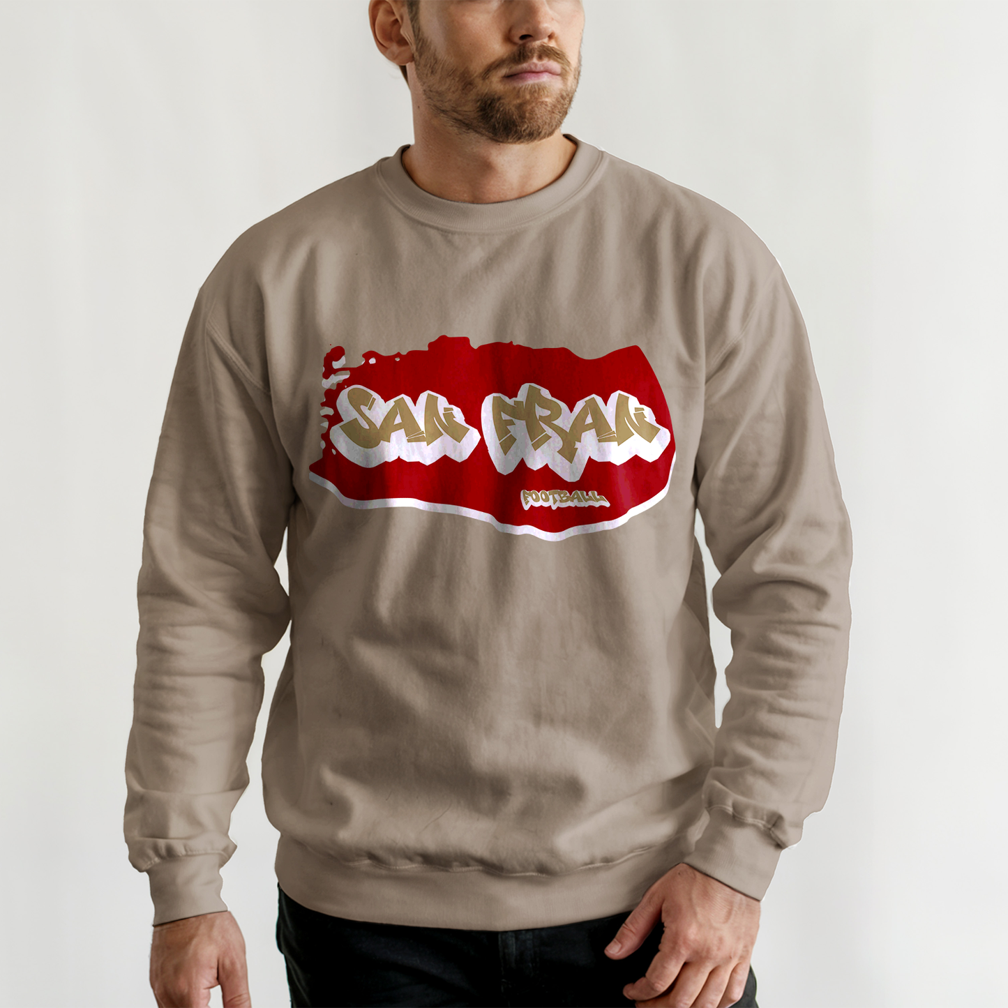 San Francisco Football Graffiti Crewneck