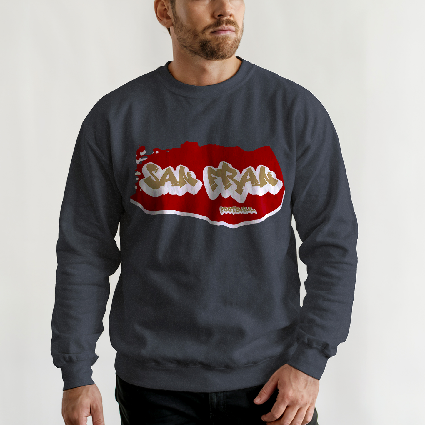 San Francisco Football Graffiti Crewneck