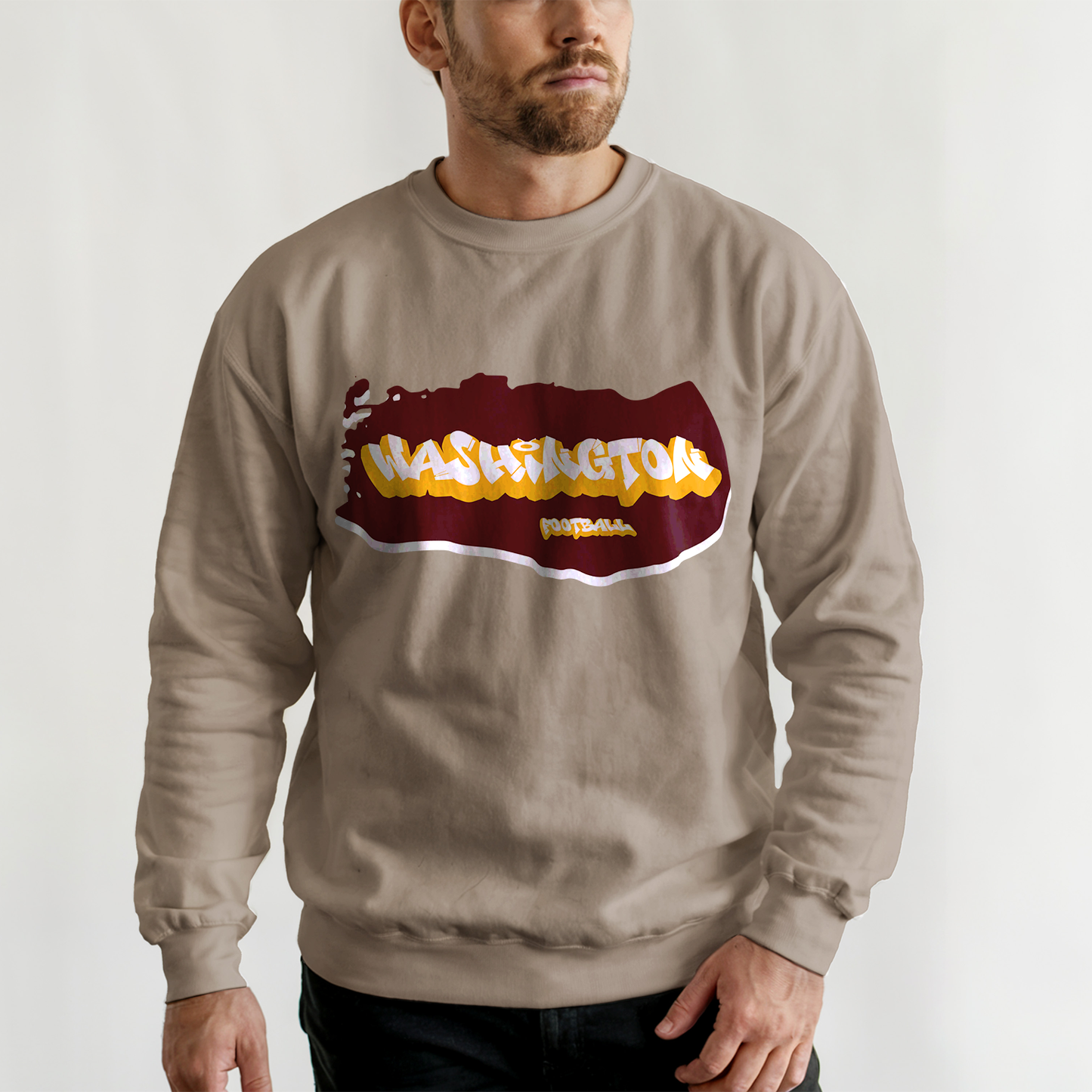 Washington Football Graffiti Crewneck