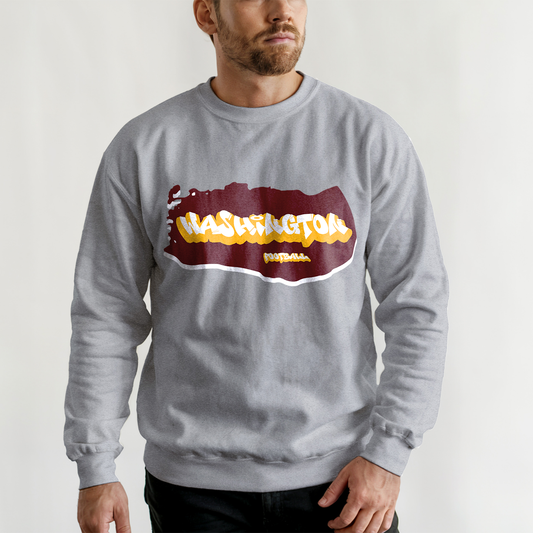 Washington Football Graffiti Crewneck