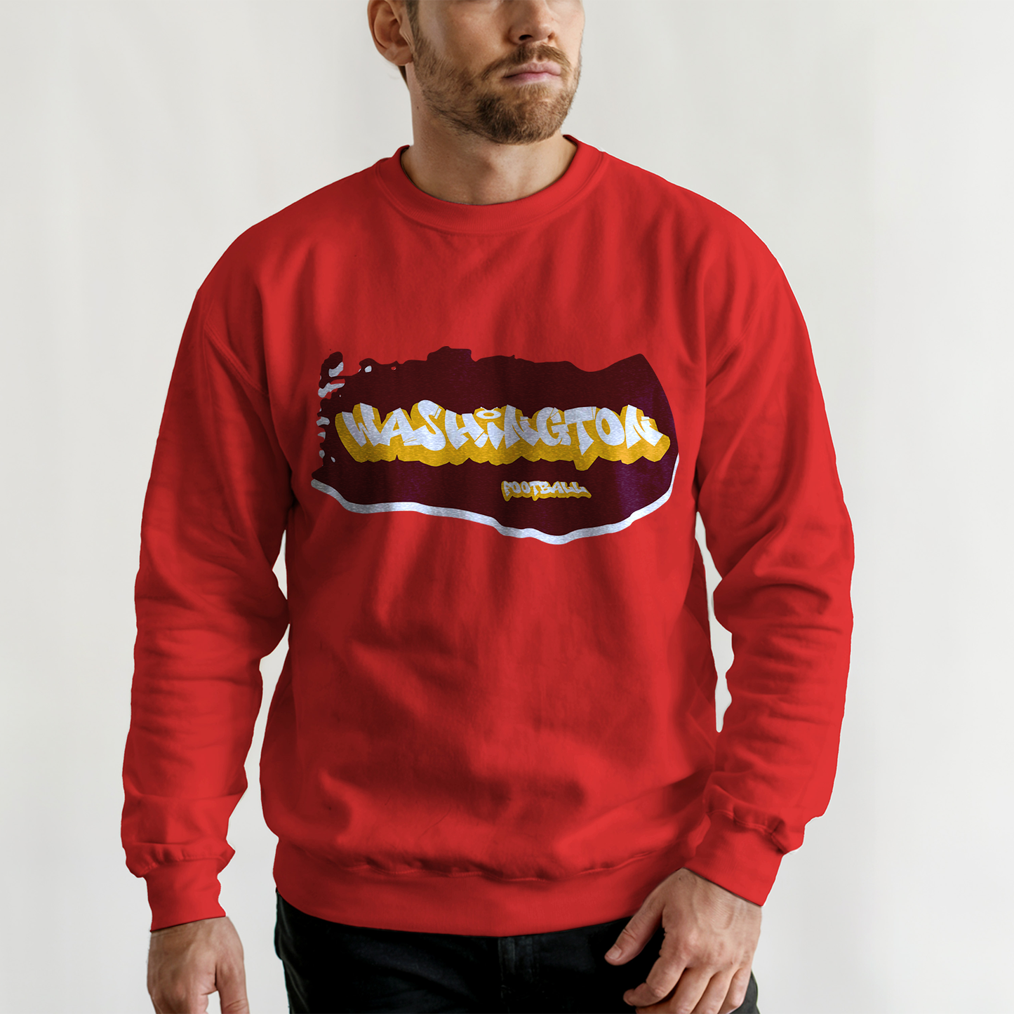 Washington Football Graffiti Crewneck