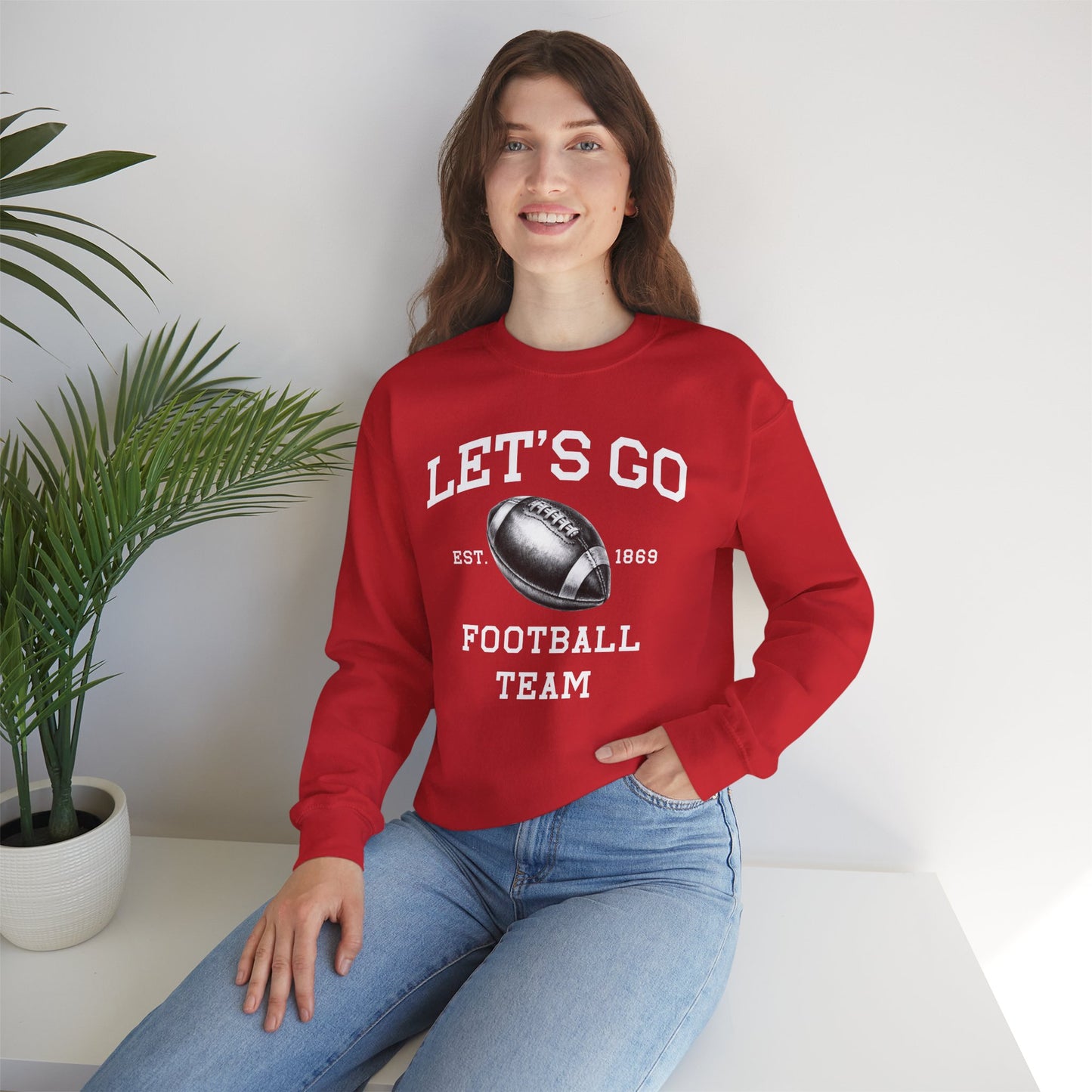 Let’s Go Football Team Crewneck
