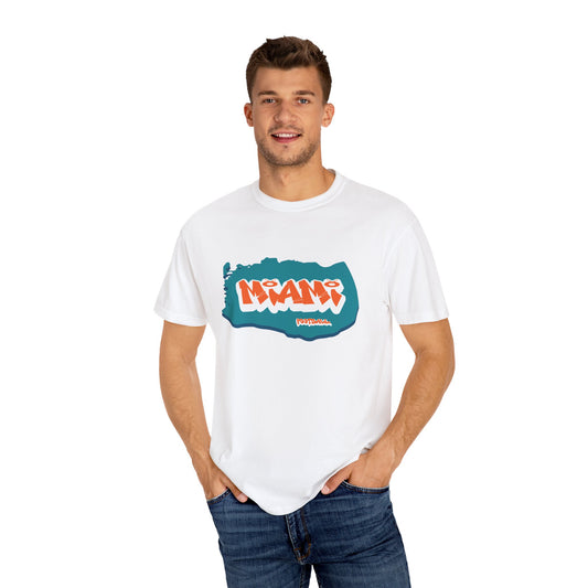 Miami Football Graffiti Tee