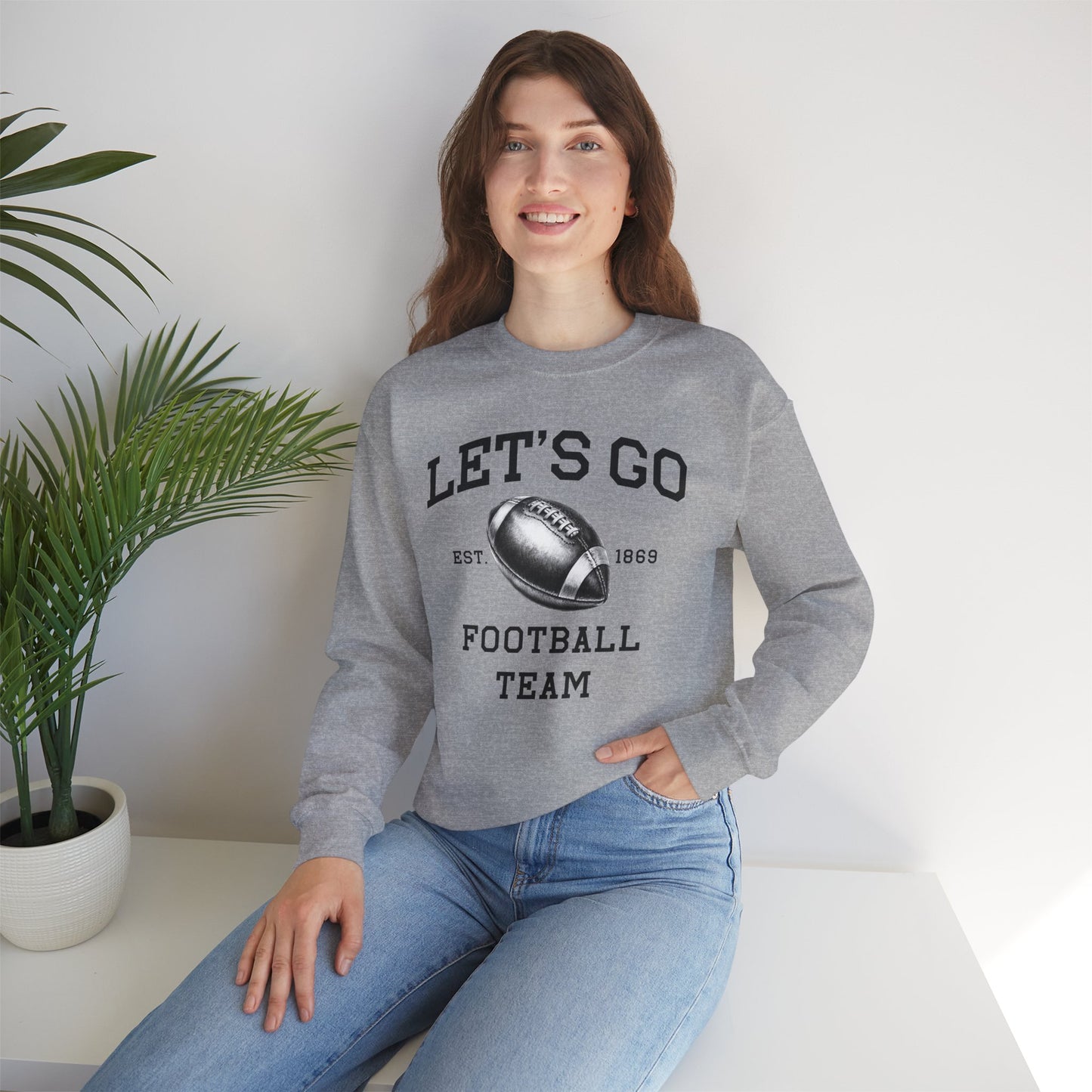 Let’s Go Football Team Crewneck