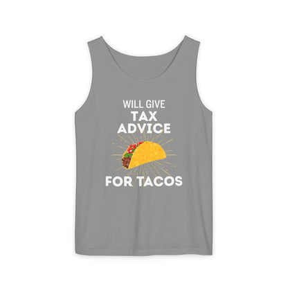 Will Give Tax Advice for Tacos Tank